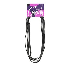 Goody - Cinta para la cabeza de pelo fino sin bucle, color negro, 6 unidades