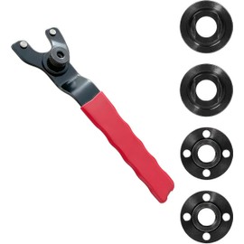 4.5" 5" 5/8-11 Angle Grinder Wrench Grinder Spanner Wrench Grinder Flange Nut 4 pcs for Dewalt Metabo Makita Grinder Parts Ryobi Black Decker
