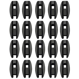 Electronic Fence Insulator, 20 PCS Corner Post Fence Insulator, Weatherproof Rainproof Electric Fence Insulator, Electric Fence Isolator UV Protection for Electric Fence Wire (Black)