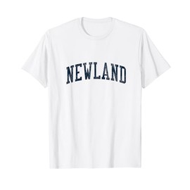 Newland NC Vintage Athletic Sports JSN2 Navy Print T-Shirt