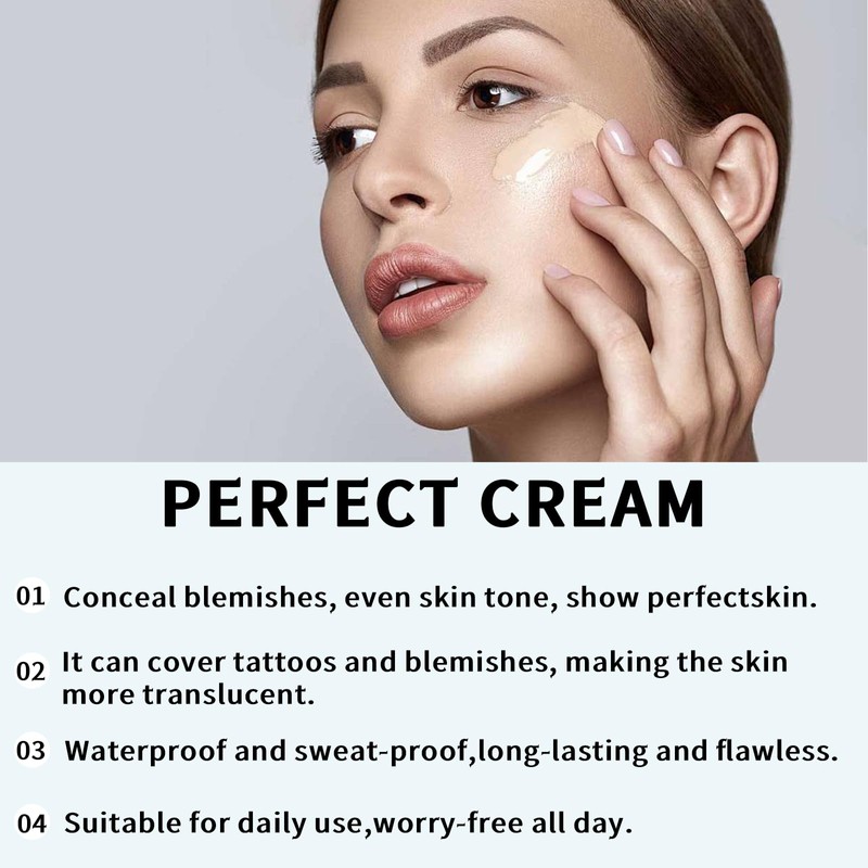 GMHLLES All-Over Complexion Perfector Creme Body Coverage Perfector,80g Waterproof and