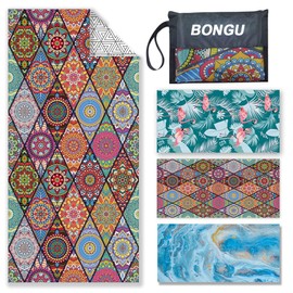 Beach Towel Sand Free 180x90cm Pool Towels with Travel Bag,Oversized Travel Towel Lightweight Compact Beach Accessories,Large Sand Free Beach Towels (Havana)