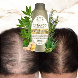 Shampoo Orgánico Ozonizado De Romero y Aloe Vera y Vitamina E Anticaída De Cabello, Sin parabenos