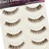 Vivis False Eyelashes 5 Pairs Lashes Short Natural Small Brown