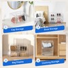 10-Pack X-Large Shoe Storage Boxes for Wardrobe, Modular Space-Saving Shoe