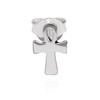 NKlaus Single Egyptian Ankh Stud Earrings 925 Silver 8 x