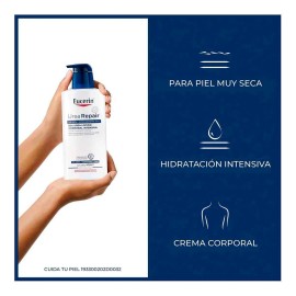 EUCERIN Loción Hidratante Corporal Urea Repair Plus 400ml, Hidratación Intensiva, Urea, Piel Seca y Muy Seca