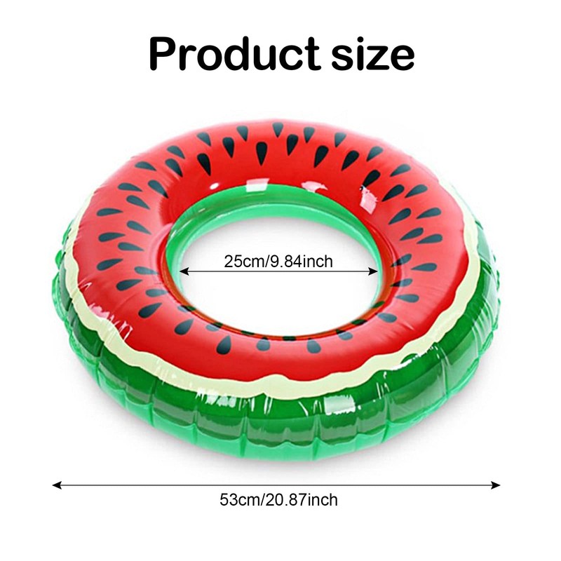 TSHAOUN Inflatable Durable Watermelon Swimming Ring Inflatable Pool Floating Swimming