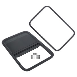 labwork 30inch W x 20inch H RV Horizontal Slide Window Suitable for Camper Cargo Trailer - Tempered Glass with Screen DOT Certified