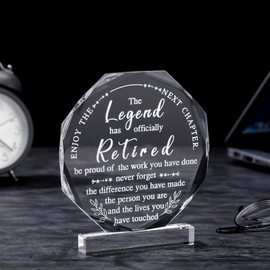Chunful Happy Retirement Gifts for Men Women Never Understand the Difference You Made Keepsake and Paperweight Retirement Plaque Inspirational Gifts for Retired Teacher Police Nurse(Classic Style)