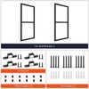 HARDJULAN 2-Tier Square Shelf Bracket, 26-3/8" Height, Wall/Ceiling Mount Storage