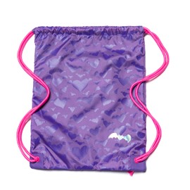 NOVELPAK - Mochila de gimnasio con cordón, bolsa de yoga deportiva para gimnasia, bolsa de ballet, Púrpura, unic, Bolsa de gimnasio con cordón mariposa