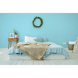 Micpolo 15.7"x118" Blue Wallpaper Peel and Stick Wallpaper for Bedroom Light Blue Contact Paper Easy Peel Off Wallpaper Blue for Bathroom Removable Wallpaper Vinyl Self Adhesive Matte