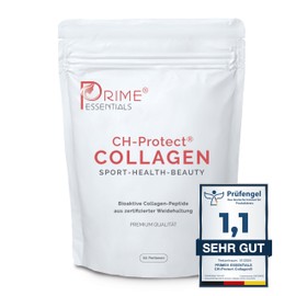 PRIME CH-Protect® Collagen Powder [500g] - Collagen Hydrolysate - Peptides Type 1,2 and 3 - Bioactive Premium Brand Quality from Germany - Perfect Solubility - Tasteless