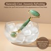 Jade Roller for Face - Smoothes Fine Lines & Wrinkles,