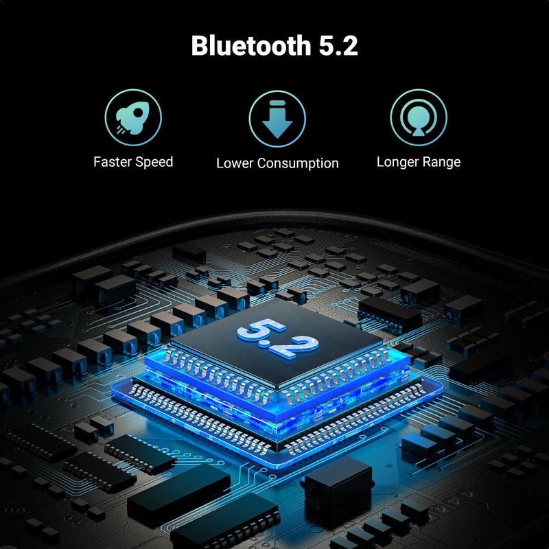 UGREEN Bluetooth 5.2 Transmitter Receiver, 28H Long Playtime, Dual Connection,