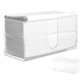 Acrylic Countertop Paper Towel Holder, Paper Towel Dispenser Napkin Holder with U-Slot, Clear Acrylic(5mm Acrylic) Paper Towel Holder for Bathroom Toilet and Kitchen