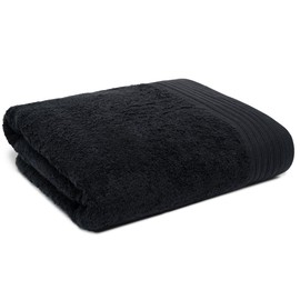 Weidemans 100% Cotton Towels 35" X 70" | Black Towels Set of 1 Ultra Soft and Highly Absorbent Bath Towel Set Cotton, Gym, Hotel, Spa, Machine Washable