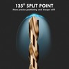 Cobalt Left Hand Drill Bit Set, 13Pcs M35 High Speed