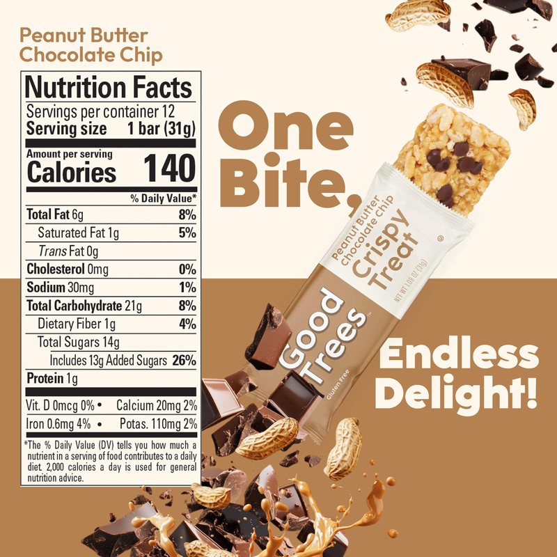 Good trees Rice Crispy Treats Gluten-Free Snacks 12 Count