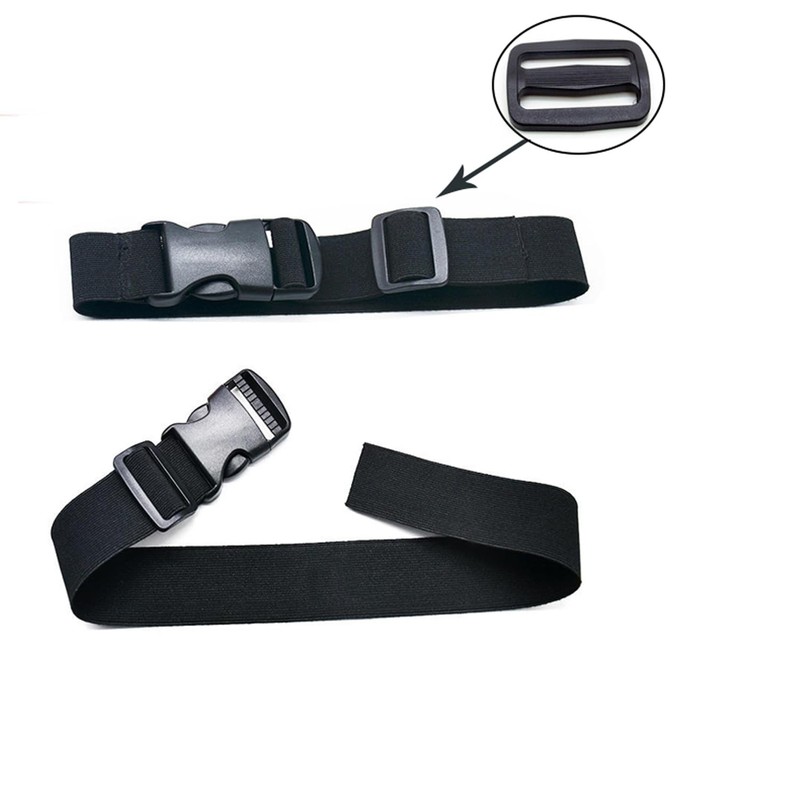 Generic 10 Pack Heavy Duty Plastic Backpack Clips - Black,