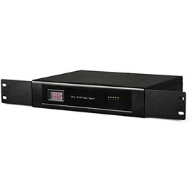 EVERSECU 1.5U/19 Rack Mount 9 Channel DC12V 10 Amp PTC Fuse CCTV Power Supply with Metal Box, AC Plug for Security Cameras, DVRs, IP Cameras, CCTV Cameras