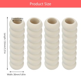 HENGBIRD Pack of 4 Door Handle Buffers, Door Handle Protection, Door Handle Protection, Foam Handle Cover, Soft and Flexible for Protecting Babies, Walls and Furniture (13.5 cm x 3 cm)