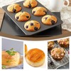 Xosjska 6 Cup Straight Side Jumbo English Muffin Cupcake Pan