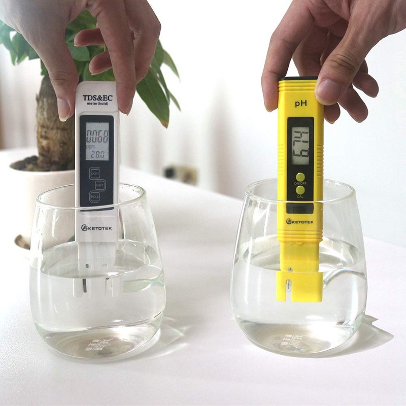 KETOTEK Digital pH TDS & EC Temp Meter for Water,
