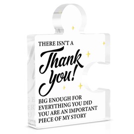 Thank You Gifts for Women Men, Gifts for Colleague Coworker Boss Leader Teacher Principal Nurse Appreciation Acrylic Puzzle Piece Plaque Office Home Decor