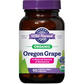 Oregon's Wild Harvest, Certified Organic Oregon Grape, Berberine Supplement, 1140 mg, 90 Count