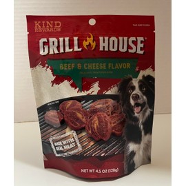 Grill House Kind Rewards Dog Treats (Beef & Cheese Flavored)