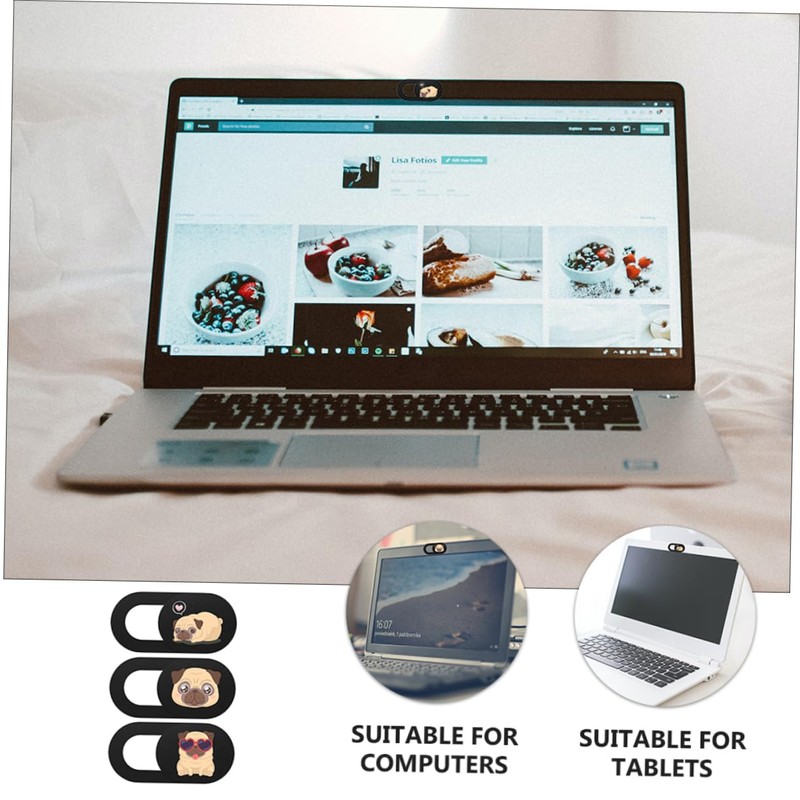 Operitacx 3pcs Laptop Webcam Cover Slide Privacy Protection Peeping Lens