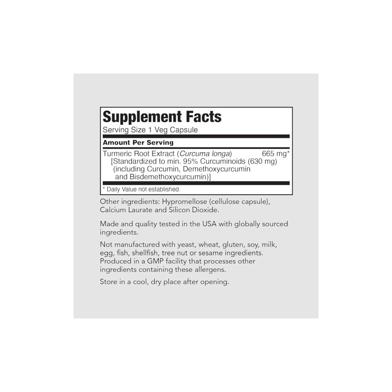 PureFormulas Turmeric Curcumin - 120 VCaps