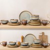 TheTerra Ceramic Dinnerware Set for 4, 12-Piece Plates and Bowls