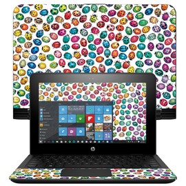 MightySkins Skin Compatible with HP x360 Convertible 11" (2017) – Color Bugs | Protective, Durable, and Unique Vinyl Decal wrap Cover | Easy to Apply, Remove, and Change Styles | Made in The USA