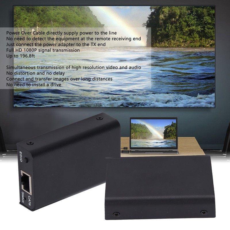 HD Multimedia Interface Extender 1080P Cat6 Cat7 RJ45 PC Television