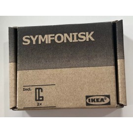Ikea SYMFONISK Speaker Hooks Hangers Black 2pk 504.443.25 new