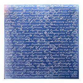 Kwan Crafts Large Size Letters Plastic Embossing Folders for Card Making Scrapbooking and Other Paper Crafts, 19.8x19.8cm
