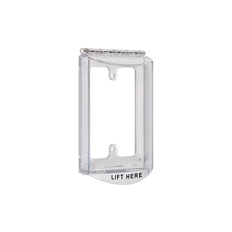 Safety Technology International, Inc. STI-6519 Single-Gang Hinged Clear Protective Polycarbonate