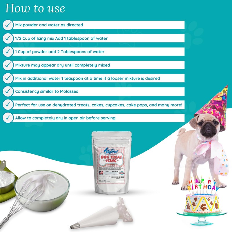 K9Cakery Magifrost Icing for Dog Treats - Create Vibrantly and
