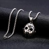 BLEUM CADE Unisex Stainless Steel Mini Jason's Mask Hollow Openwork