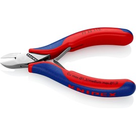 Knipex 77 22 115 SB Electronics Diagonal Cutters with Round Head/Dissipative in Blister Packaging, Multi-Colour, 115 mm