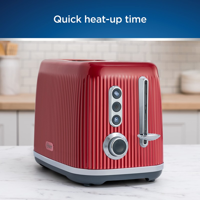 Oster® Retro 2-Slice Toaster with Quick-Check Lever, Extra-Wide Slots, Impressions