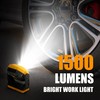 LED Rechargeable Work Light, 1500LM Portable COB Magnetic Lights with