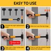 Door Hinge Adjustment Tool 4-in-1 Multi-Size, Durable Stainless Steel Hinge