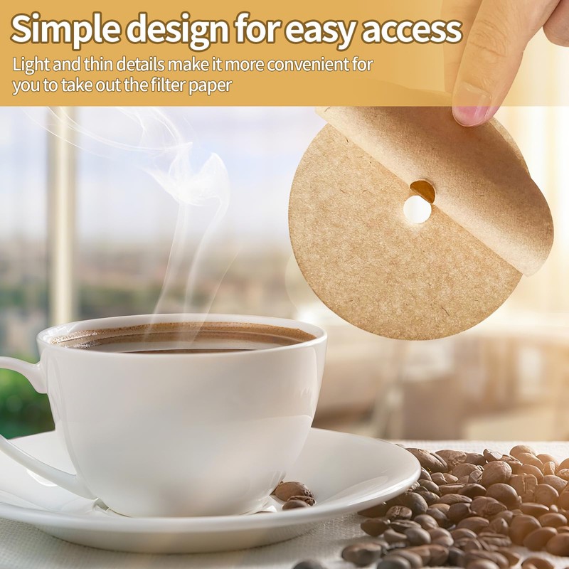 Percolator Filters Compatible with Coletti,Percolator Coffee Filters,Unbleached,Disposable,100 PCS