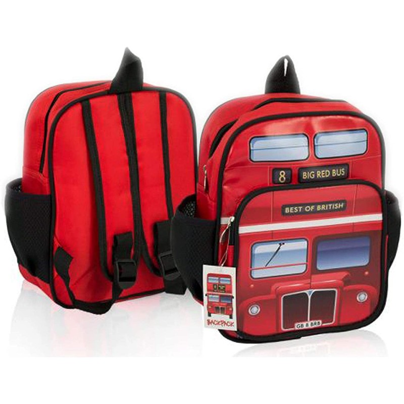 London Bus Kids School Bag Best of British Backpack Rucksack