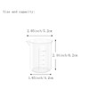 1.7 Oz Transparent Lab Measuring Cup, 50ml Plastic Beaker Cups,