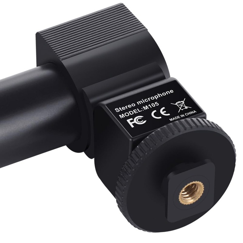 TEFTYMON Microphone for Digital Camera with Shock Structure, Windscreen, 3.5mm